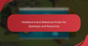 Feedback Event Milestone Prizes for Speedups and Resources