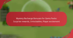 Mystery Recharge Bonuses for Gems Packs: Surprise rewards, Unlockables, Player excitement