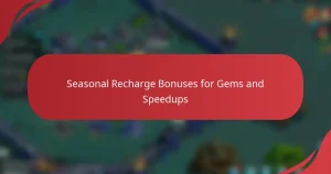 Seasonal Recharge Bonuses for Gems and Speedups