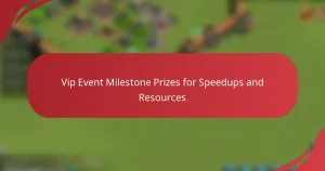 Vip Event Milestone Prizes for Speedups and Resources