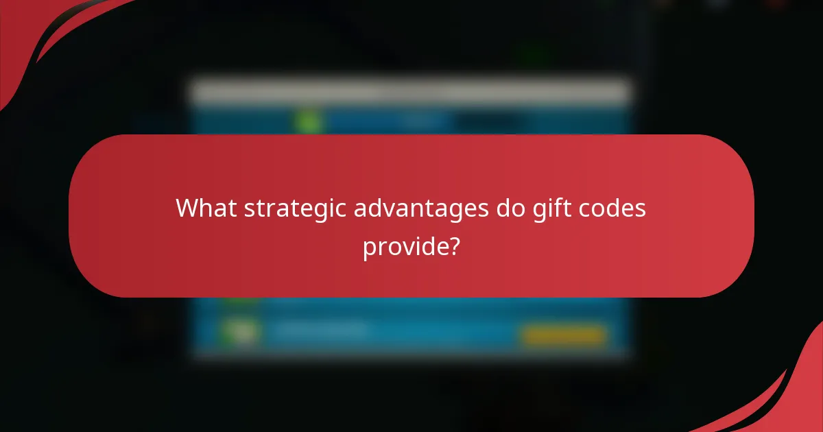 What strategic advantages do gift codes provide?